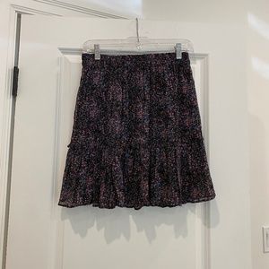 Floral Flouncy Miniskirt